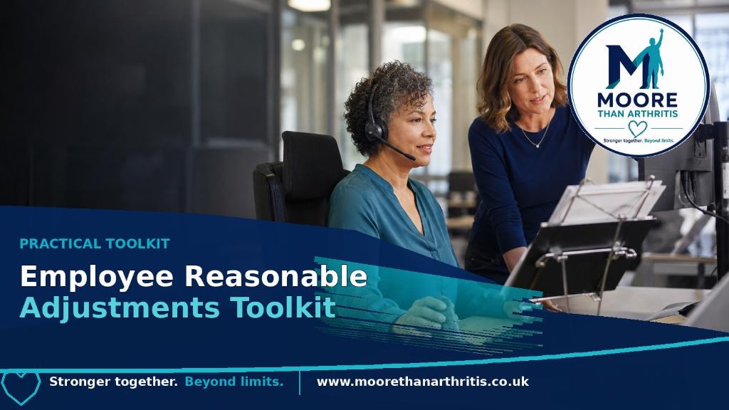 Employee Reasonable Adjustments Toolkit — practical toolkit from Moore Than Arthritis