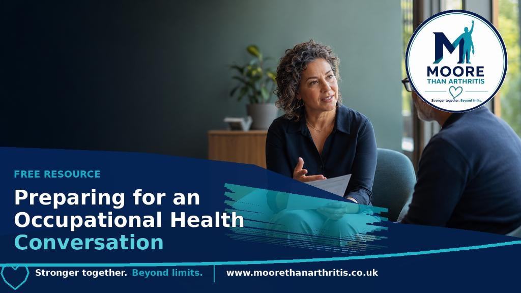 Preparing for an Occupational Health Conversation — free resource from Moore Than Arthritis