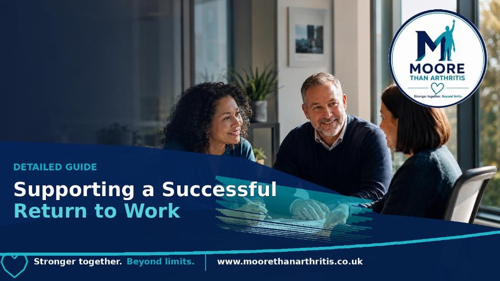 Supporting a Successful Return to Work — detailed guide from Moore Than Arthritis